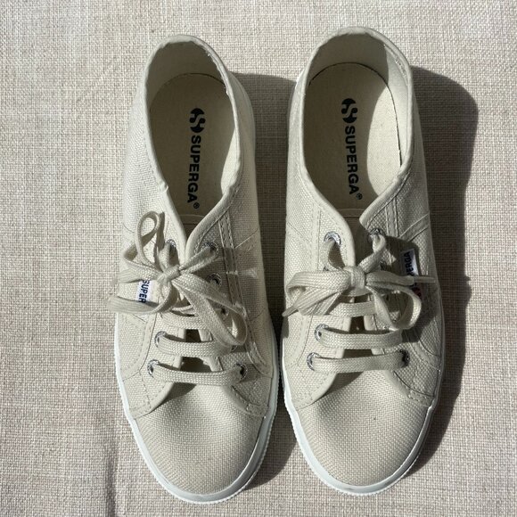 Superga Cotu Classic, size 38, beige - unboxed, like new - Picture 1 of 6